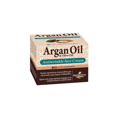 ArganOil Κρέμα Προσώπου Αντιρυτιδική Για Κανονικό – Ξηρό Δέρμα - Face Antiwrinkle Cream For Normal & Dry Skin