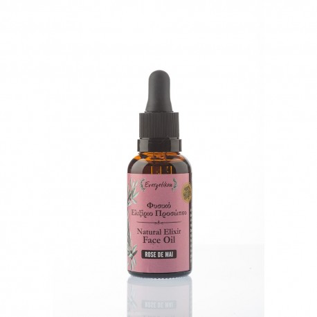Evergetikon Φυσικό ελιξίριο προσώπου "rose de mai" - Natural Εlixir Face oil “rose de mai ”